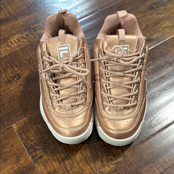 Fila Disruptor Shiny Copper Sneakers - Women’s Size 6.5 - Picture 2 of 5